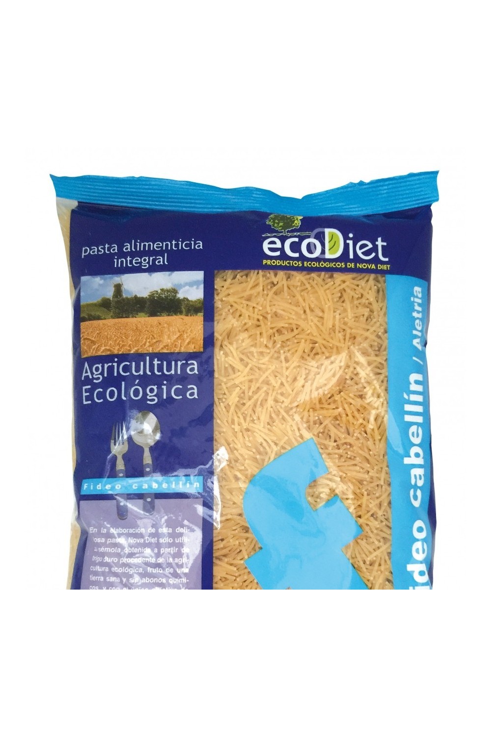 Novadiet Fideos Cabellin Integrales Ecodiet 500g