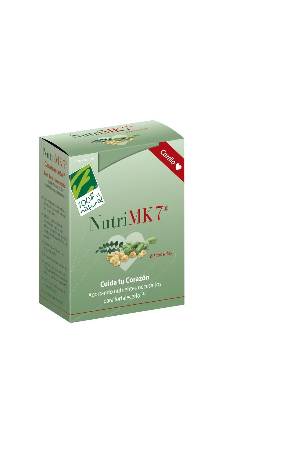 100%natura Nutrimk7 Cardio 60 Perlas