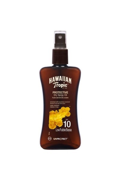 Hawaiian Tropic Protective Dry Spray Oil Spf10 Low 200ml