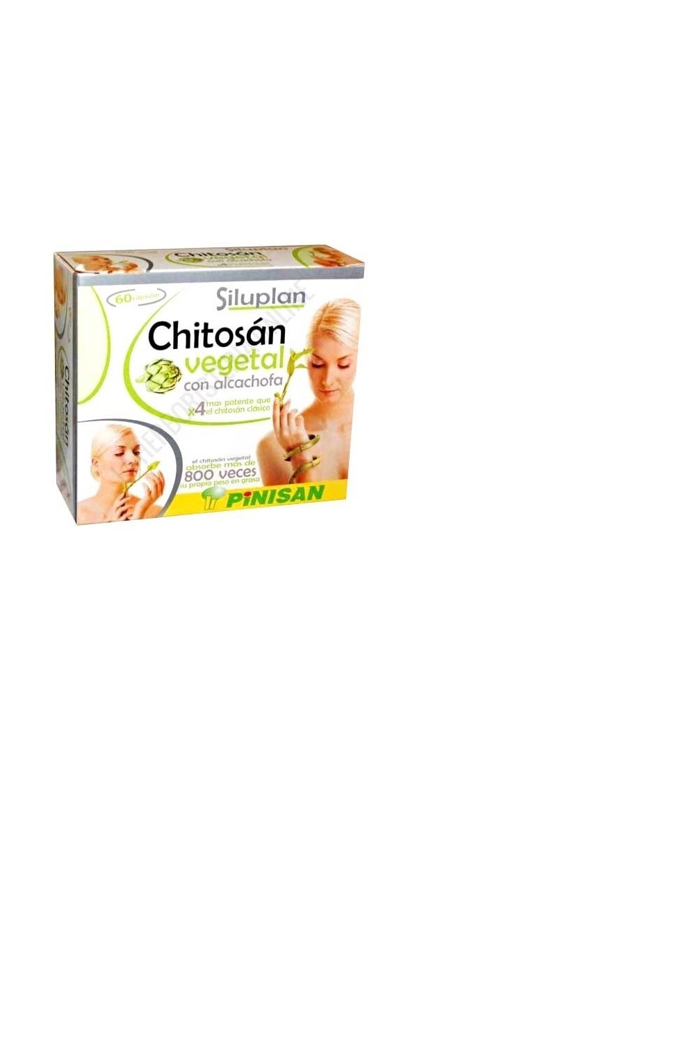 Pinisan Siluplan Chitosan Vegetal Con Alcachofa 60 Caps