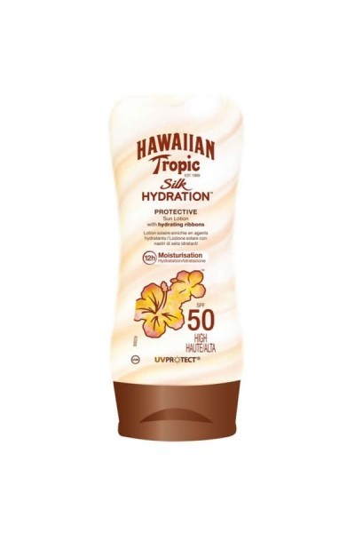 Hawaiian Tropic Silk Hydration Protective Sun Lotion Spf50 Very High 180ml