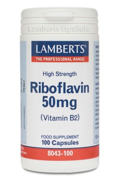 Lamberts Riboflavin 50 Mg 100 Caps