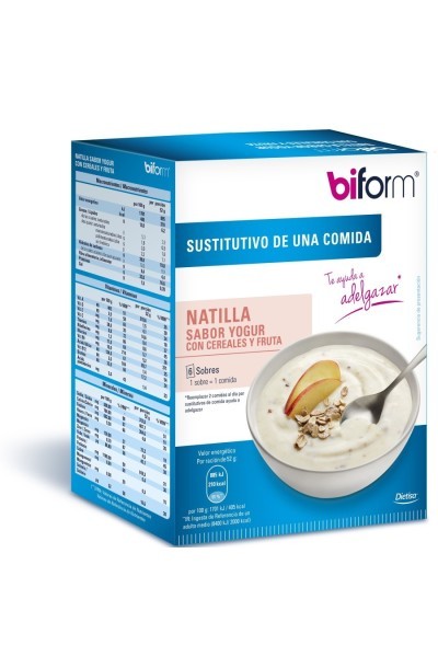 Biform Natillas Yogur Cereales 6 Sobres