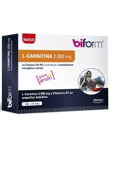 Biform L Carnitina 2000 Mg 14 Viales X 10ml