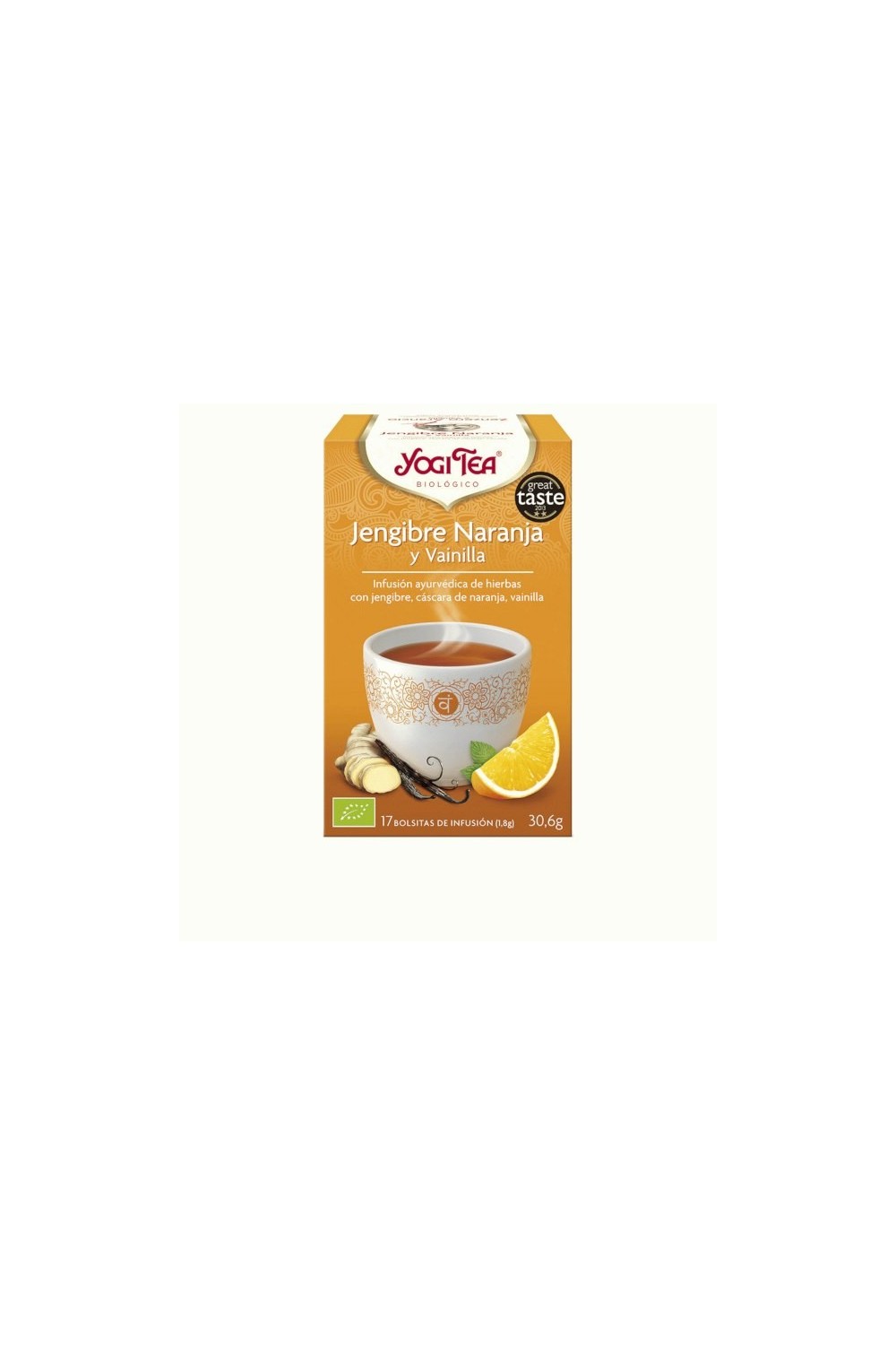 Yogi Tea Yogi Jengibre-Vainilla-Naranja 2g X 17 Bolsitas