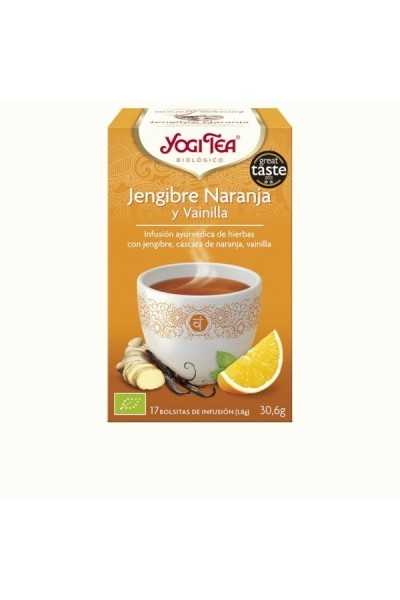 Yogi Tea Yogi Jengibre-Vainilla-Naranja 2g X 17 Bolsitas