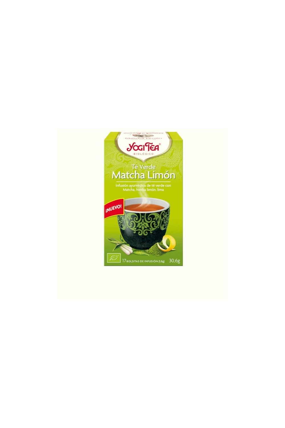Yogi Tea Te Verde Matcha Limon 17 Filtros X 1,8g
