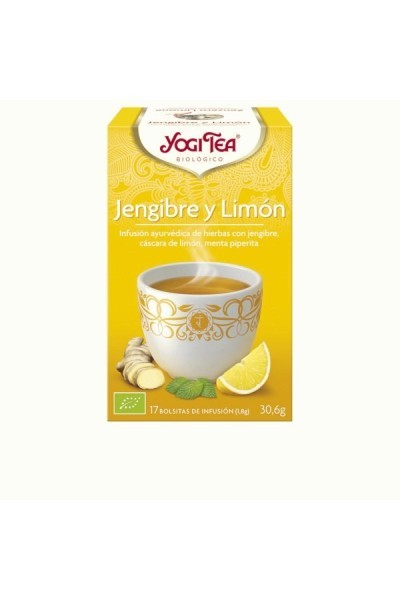 Yogi Tea Te Verde Jengibre y Limon 17 X 1,8g