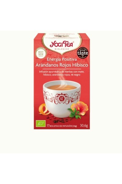 Yogi Tea Energia Positiva Arandanos Hibisco 17 X 1