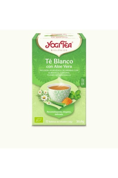 Yogi Tea Te Blanco Con Aloe Vera 17 Filtros