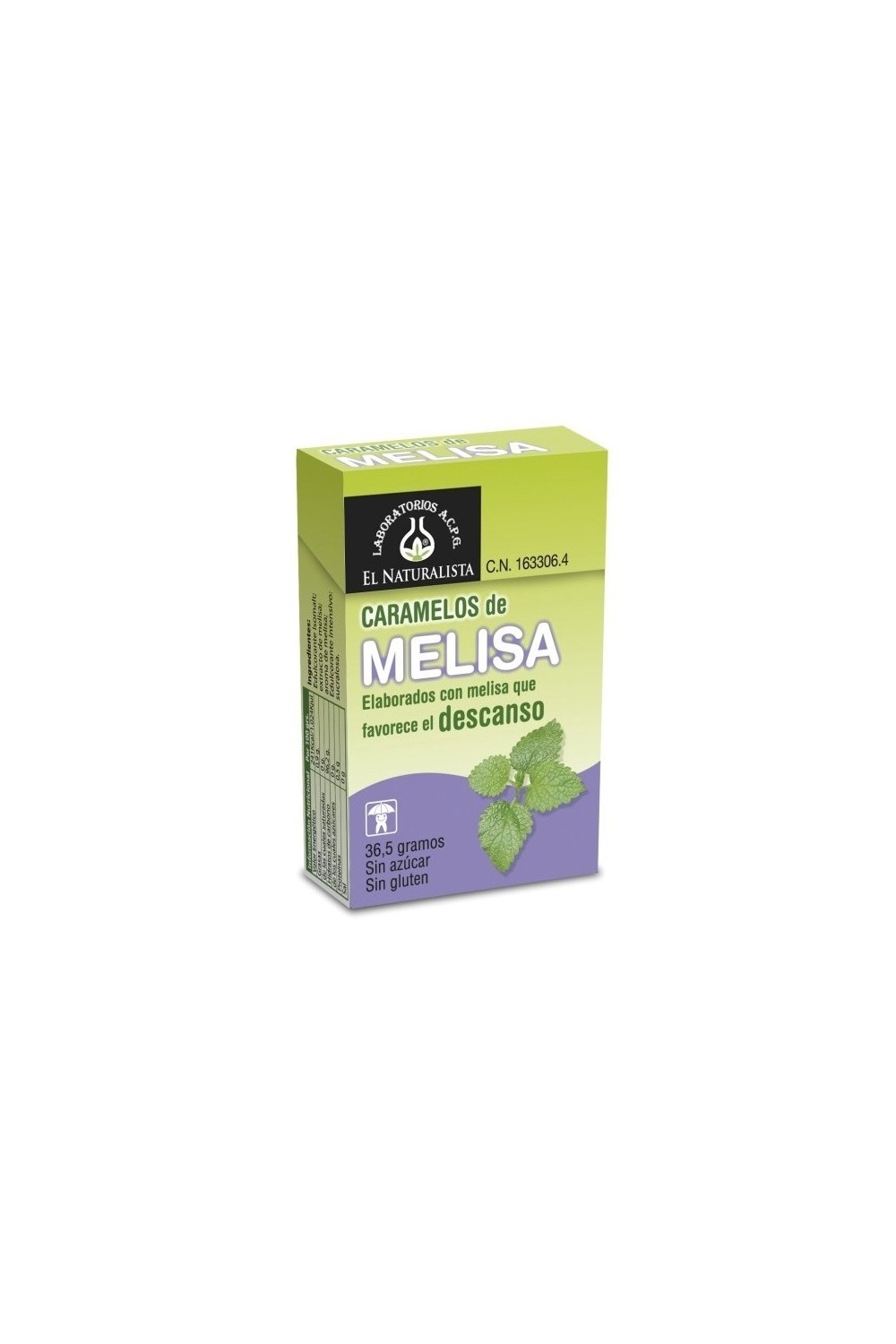 El Natural Caramelos Melisa Stevia 36,5g