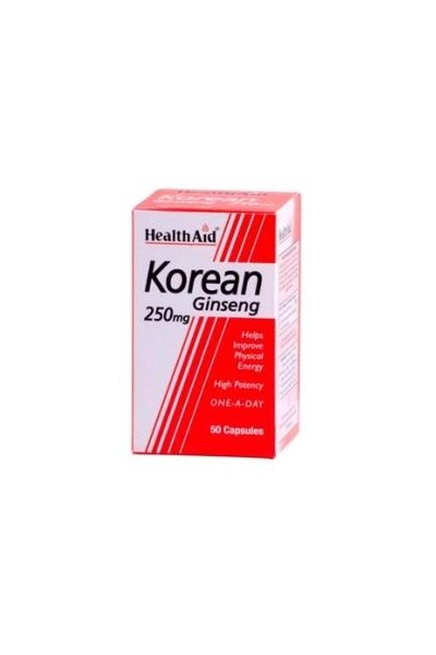 Health Aid Ginseng Coreano 250 Mg 50 Caps