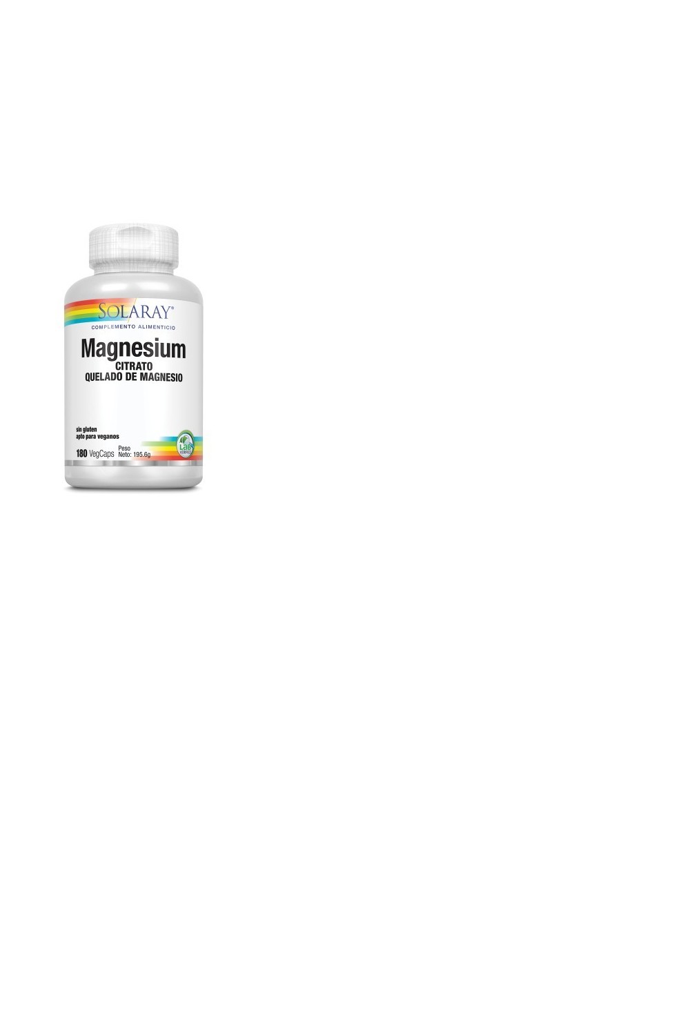 Solaray Big Magnesium Citrate 180 Vcaps