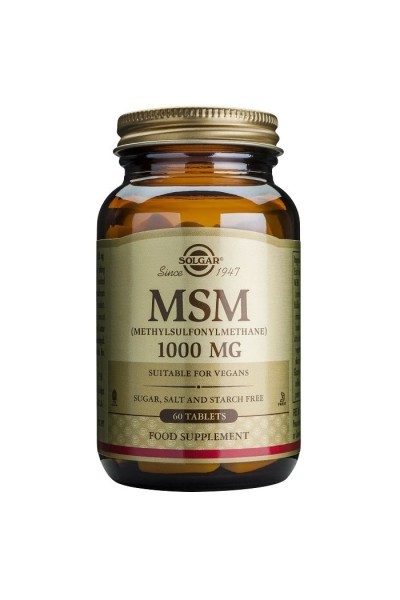 Solgar MSM 1000mg 60 Tablets