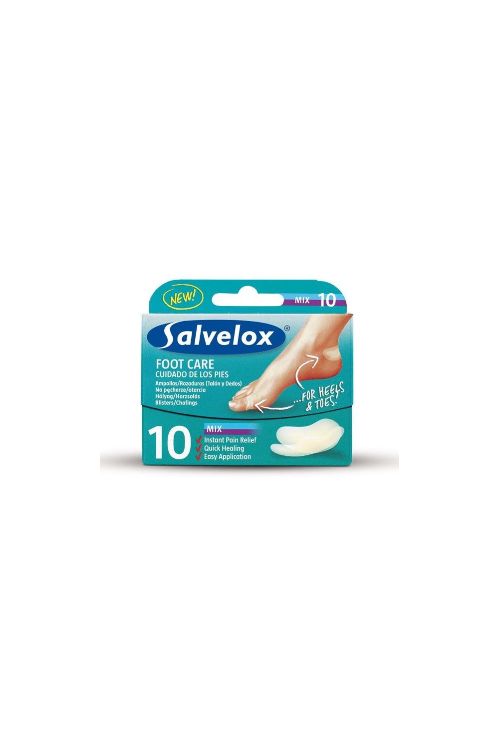 SALVELOX - Salvequick Foot Care Mix Blisters 10 Units