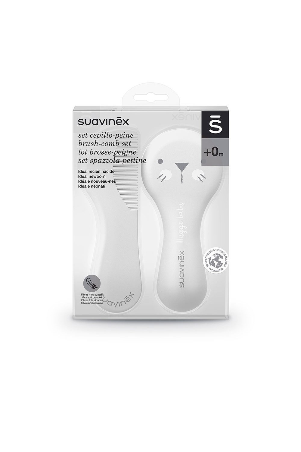 Suavinex Set Cepillo-Peine 0m Blanco