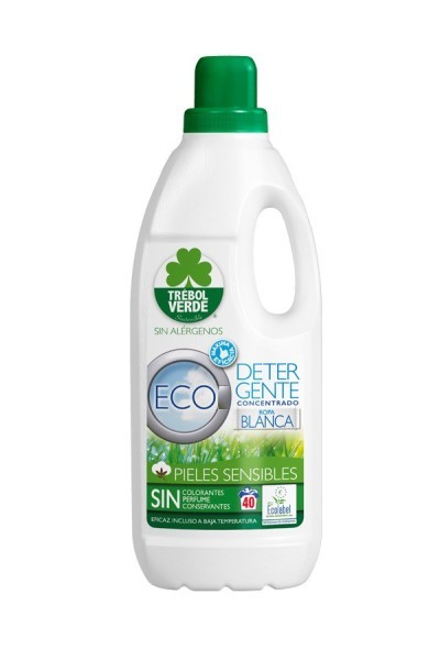 TRÉBOL VERDE - Trébol Verde Detergente Lavadora Ropa Blanca Ecologico 2l