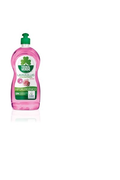 TRÉBOL VERDE - Trébol Verde Lavavajillas Rosas Ecologico 750ml