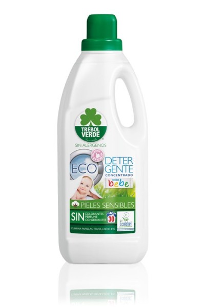 TRÉBOL VERDE - Trébol Verde Detergente Ropa Bebe Ecologico 1500ml