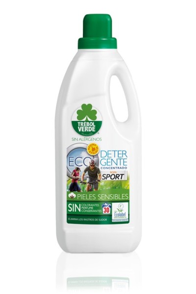 TRÉBOL VERDE - Trébol Verde Detergente Ropa Deporte Ecologico 1500ml