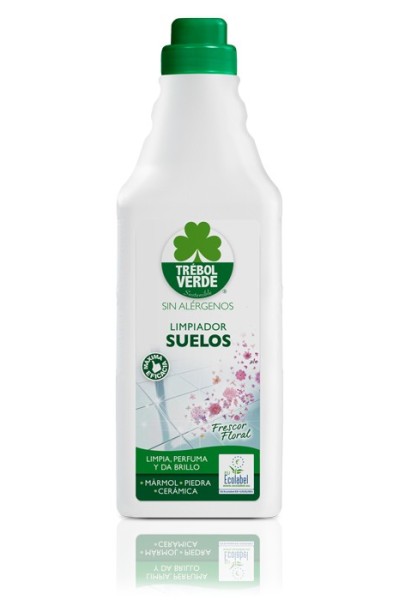 TRÉBOL VERDE - Trébol Verde Limpiador Suelo Madreselva Frescor Floral Ecologico 1 L