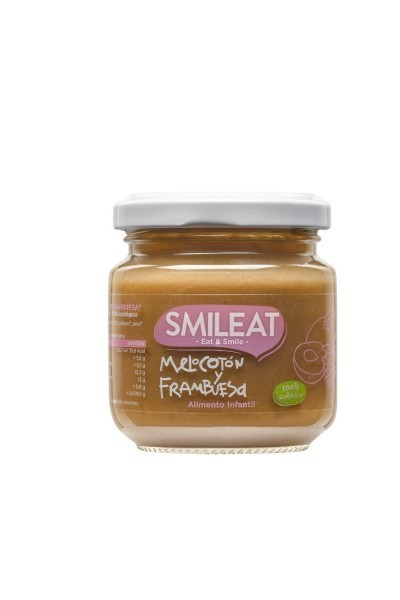 Smileat Potito Bio Frambuesa y Melocoton 130 Gr