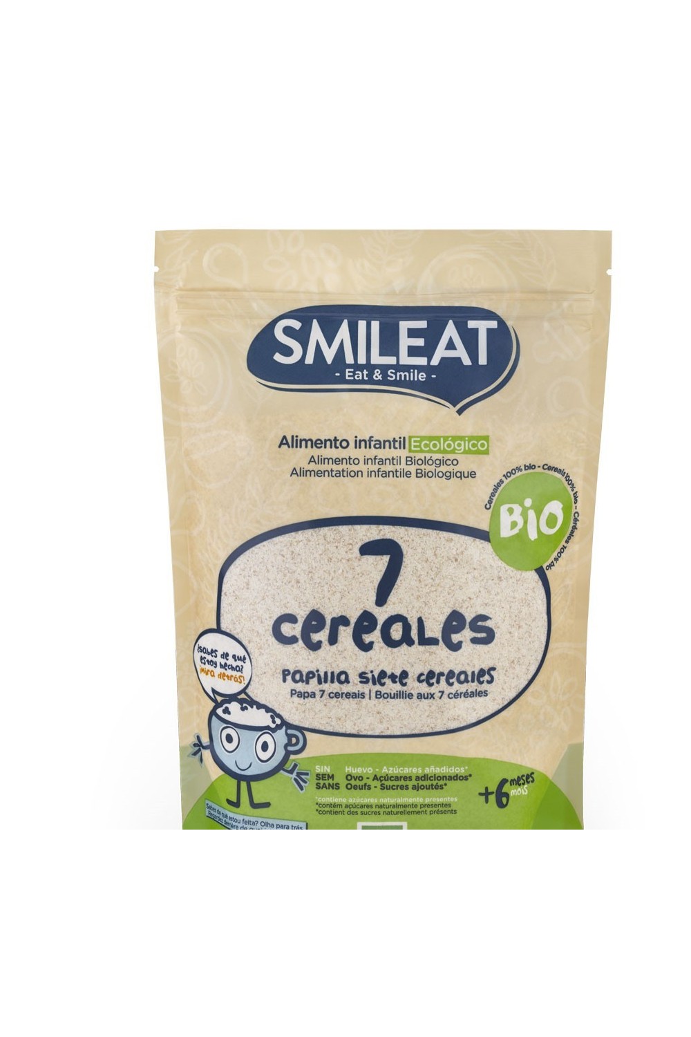 Smileat Papilla 7 Cereales Bio 200g