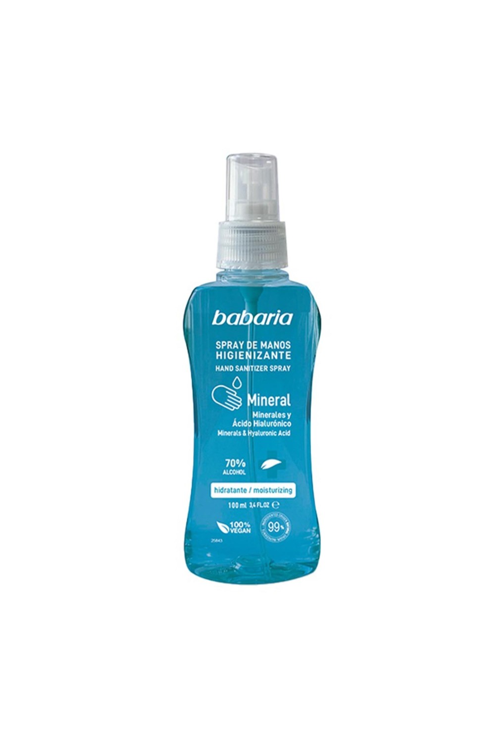 Babaria Mineral Sanitizing Hand Gel Spray 70% Alcohol 100ml