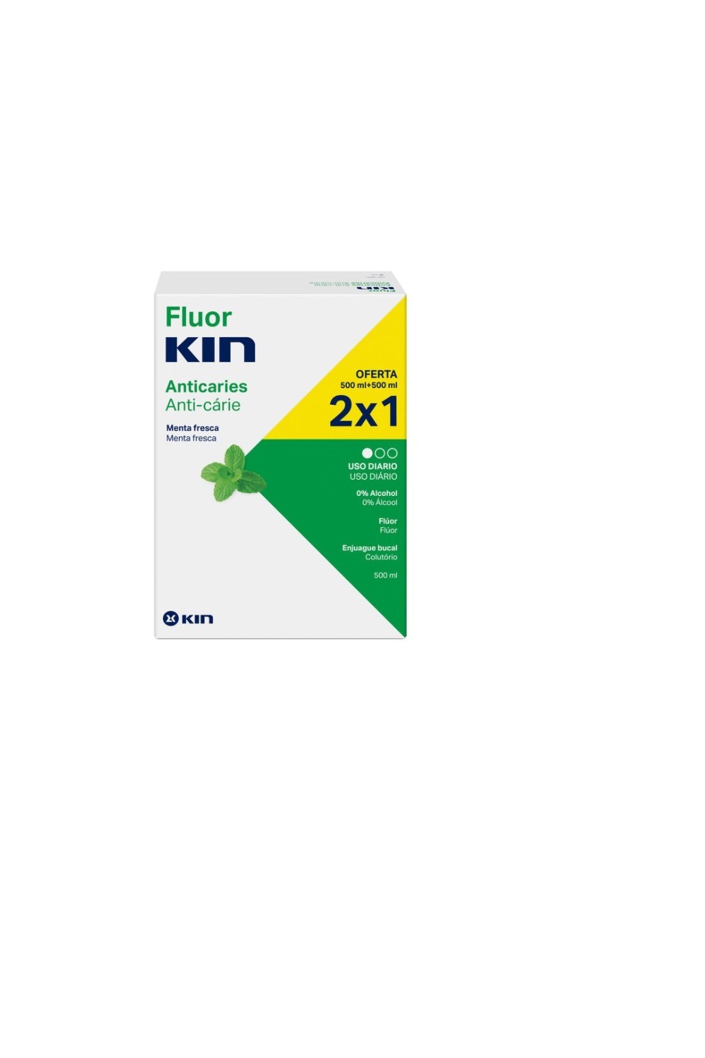 Kin Fluorkin Mouthwash 2x500ml