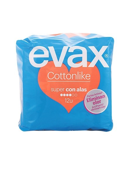 Evax Cottonlike Super With Wings Sanitary Towels 24 Units