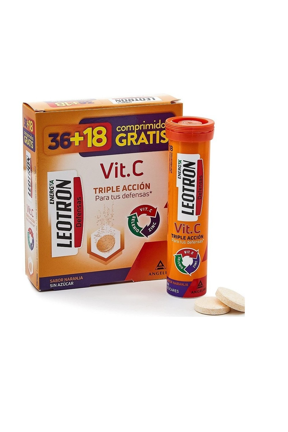 Leotron Vitamin C 36 + 18 Effervescent Tablets