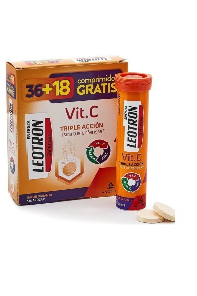 Leotron Vitamin C 36 + 18 Effervescent Tablets
