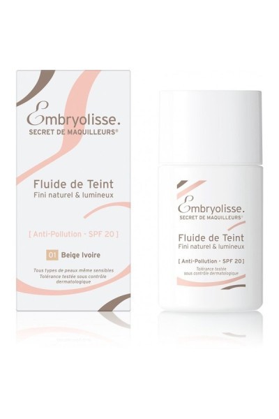 Embryolisse Fluid De Teint Spf20 01 Beige Ivoire