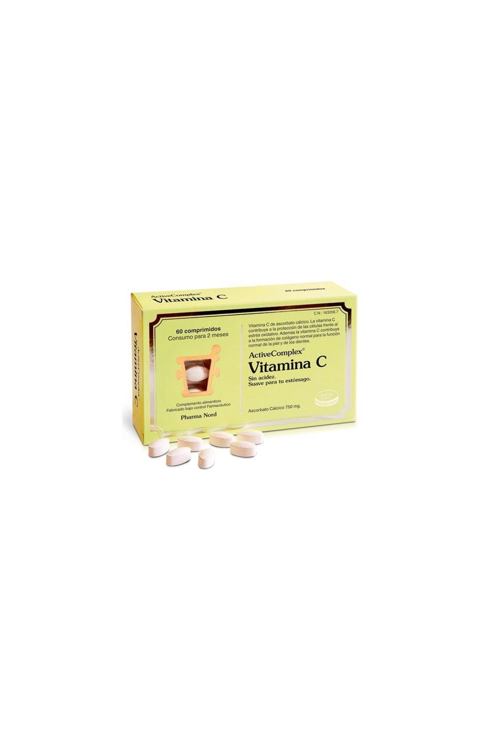 Pharma Nord Activecomplex Vit C 60comp Calcium Ascorbate