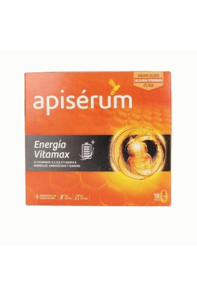 APISÉRUM - Apisérum Apiserum Energia Vitamax 18 Vials