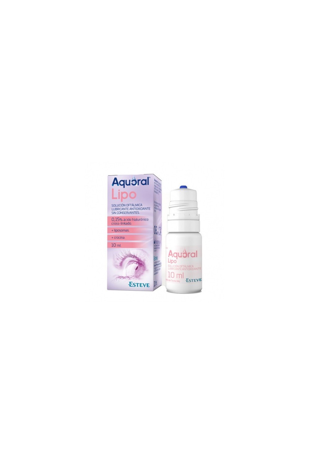 Esteve Aquoral Lipo Ophthalmic Solution Antioxidant Lubricant 10ml