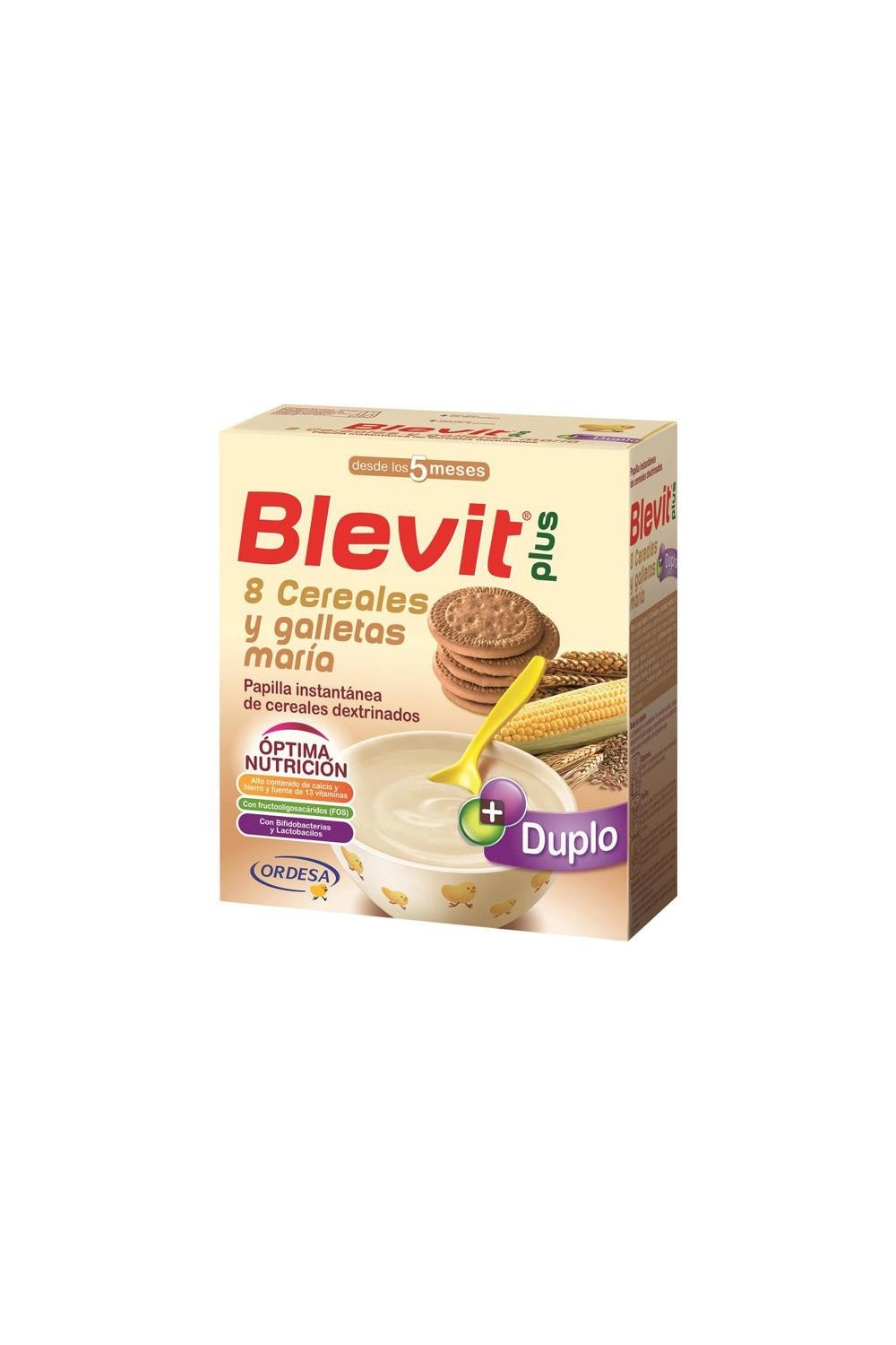 Ordesa Blevit Papilla Plus Instant Duplo Of 8 Cereals Galleta Maria