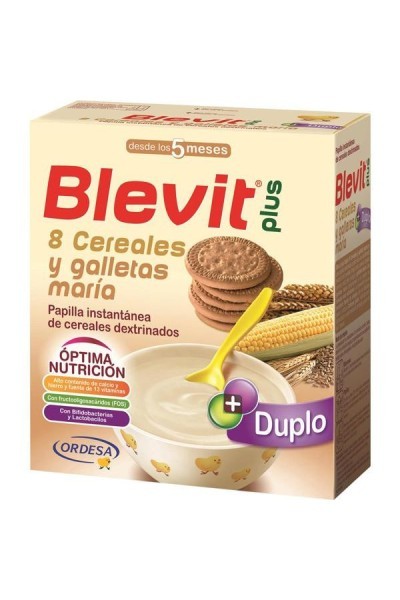 Ordesa Blevit Papilla Plus Instant Duplo Of 8 Cereals Galleta Maria