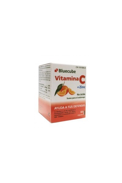 Bluecube Vitamina C Zinc 60 Cápsulas