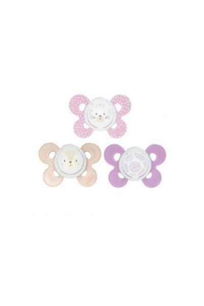 Silicone Pacifier Chicco Physio Comfort Girl 6-16 M 2u