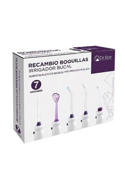 Dr. Line Dr Line Recambios De Boquillas De Irrigador Bucal 7 Unidades Clarben