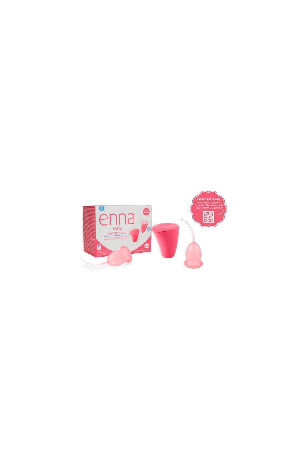 Enna Cycle Menstrual Cup Size L 2 Cups Sterilizer