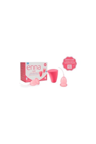 Enna Cycle Menstrual Cup Size L 2 Cups Sterilizer