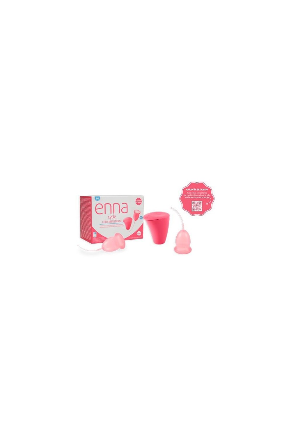 Enna Cycle Menstrual Cup Size M 2 Cups Sterilizer