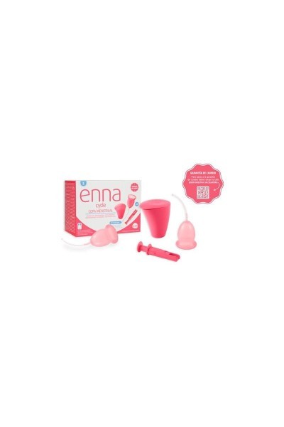 Enna Cycle Menstrual Cup Size S 2 Cups Applicator Sterilizer