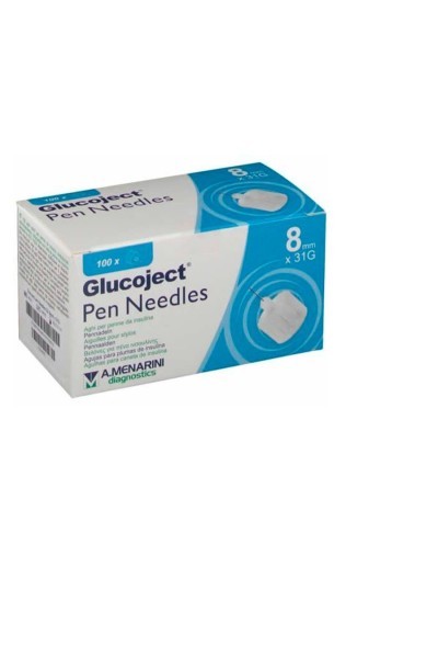Menarini Glucoject Insulin Needle 31gx8mm 100 Uds