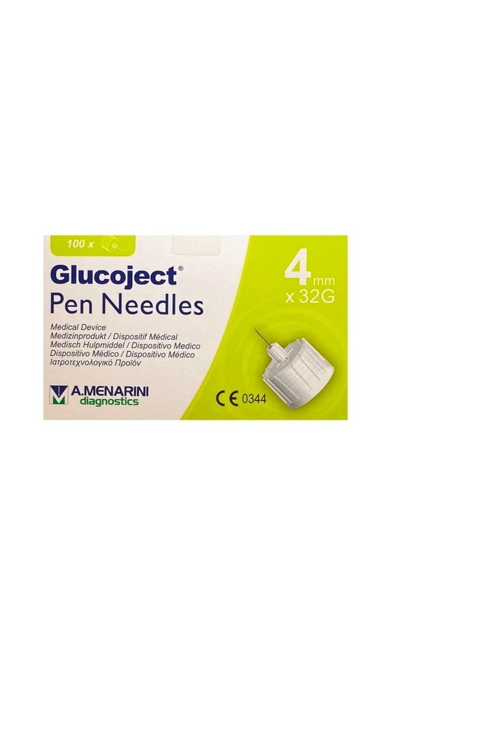 Menarini Glucoject Insulin Needle 32gx4mm 100U