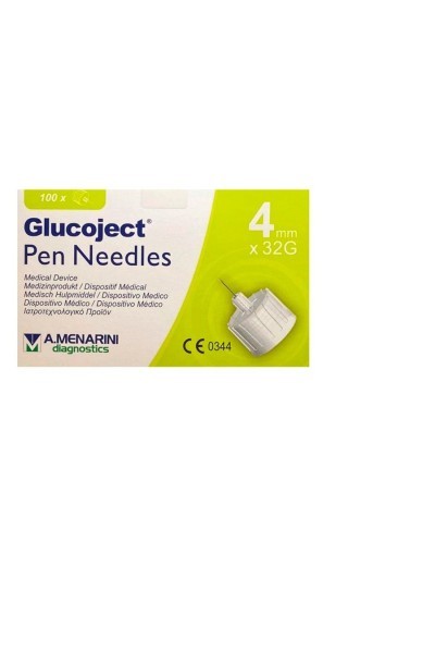Menarini Glucoject Insulin Needle 32gx4mm 100U
