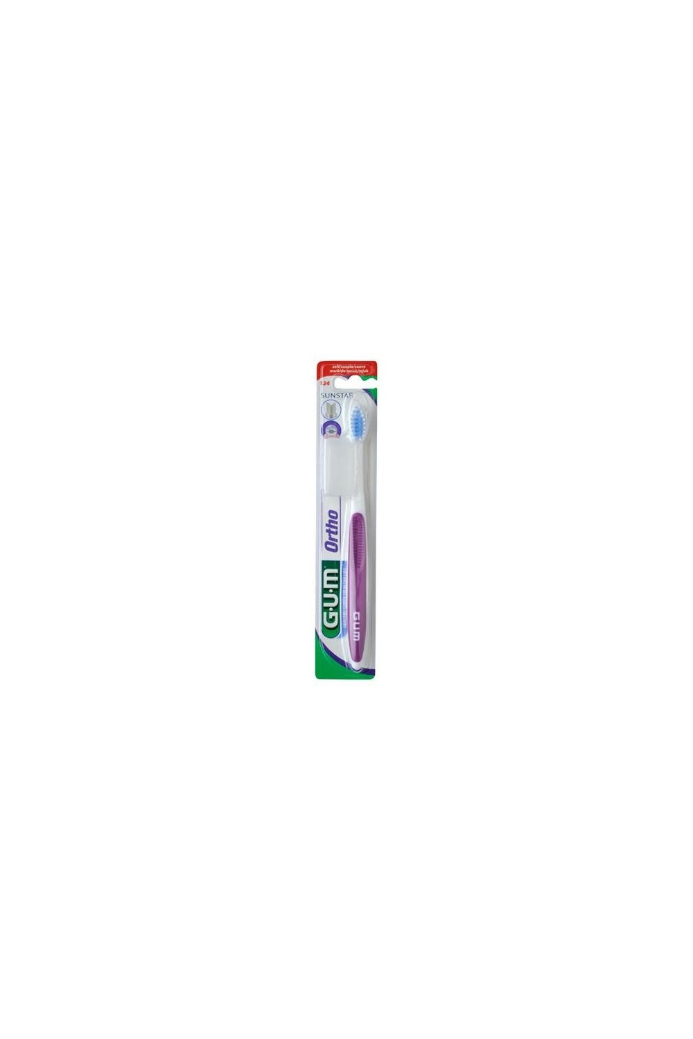 Gum™ Adult Orthodontics Toothbrush 124 1 U