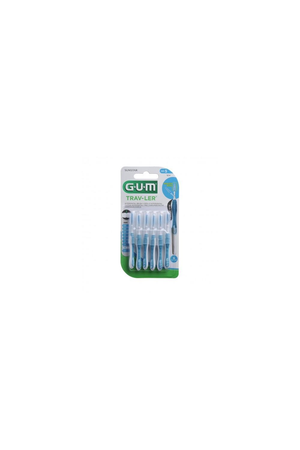 Gum® Interdental Brush 1314 Trip 08mm 6pcs